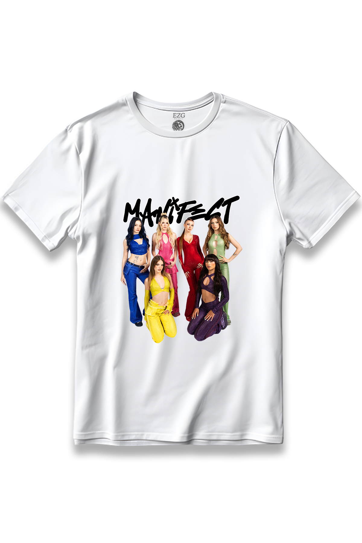 EZG Business Manifest Grup Konser Tişört Manifest Baskılı T-Shirt