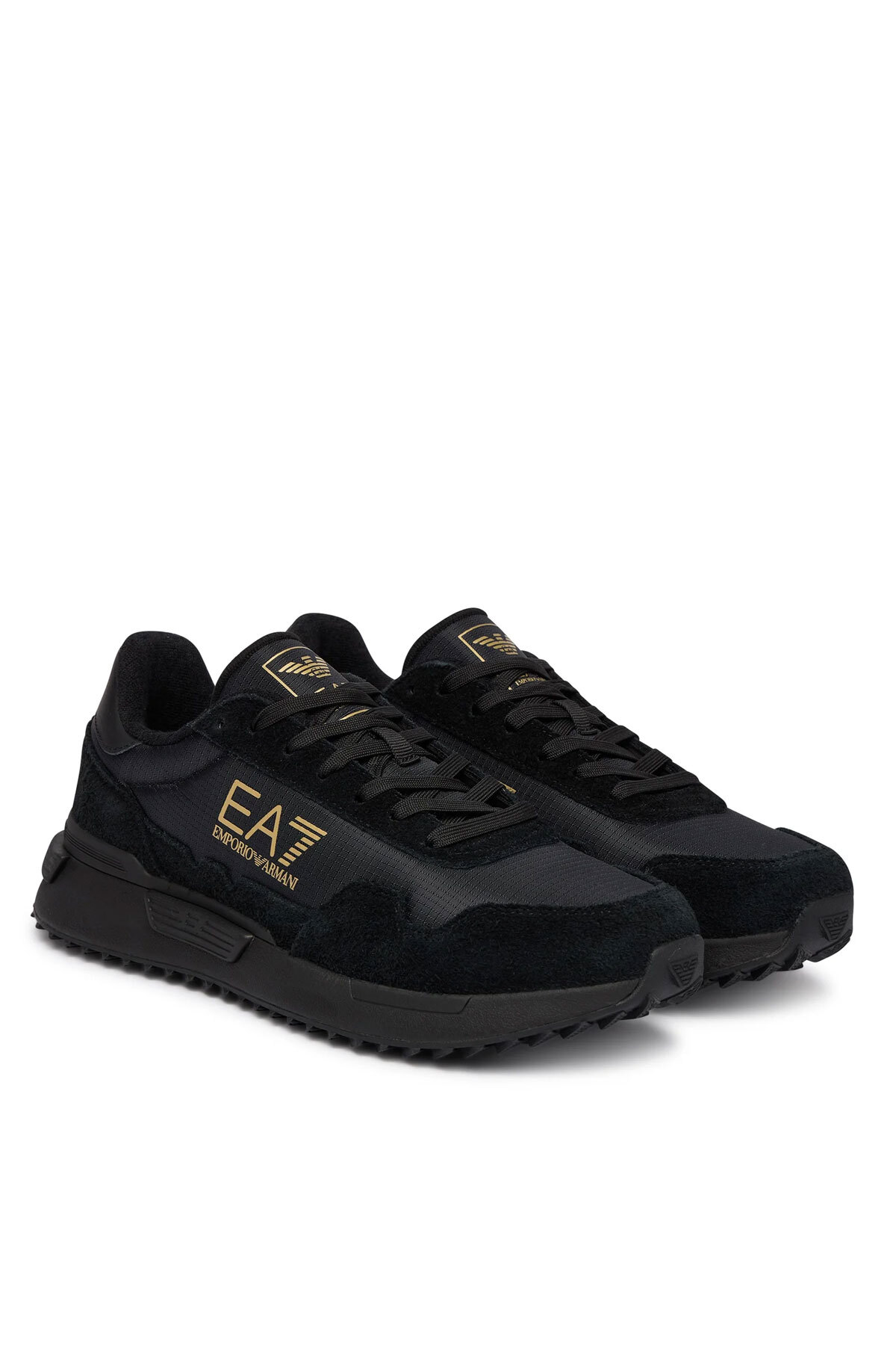 Erkek Süet Sneaker — مشکی 7X000380AF19175MZ177 — تصویر 2 از 6