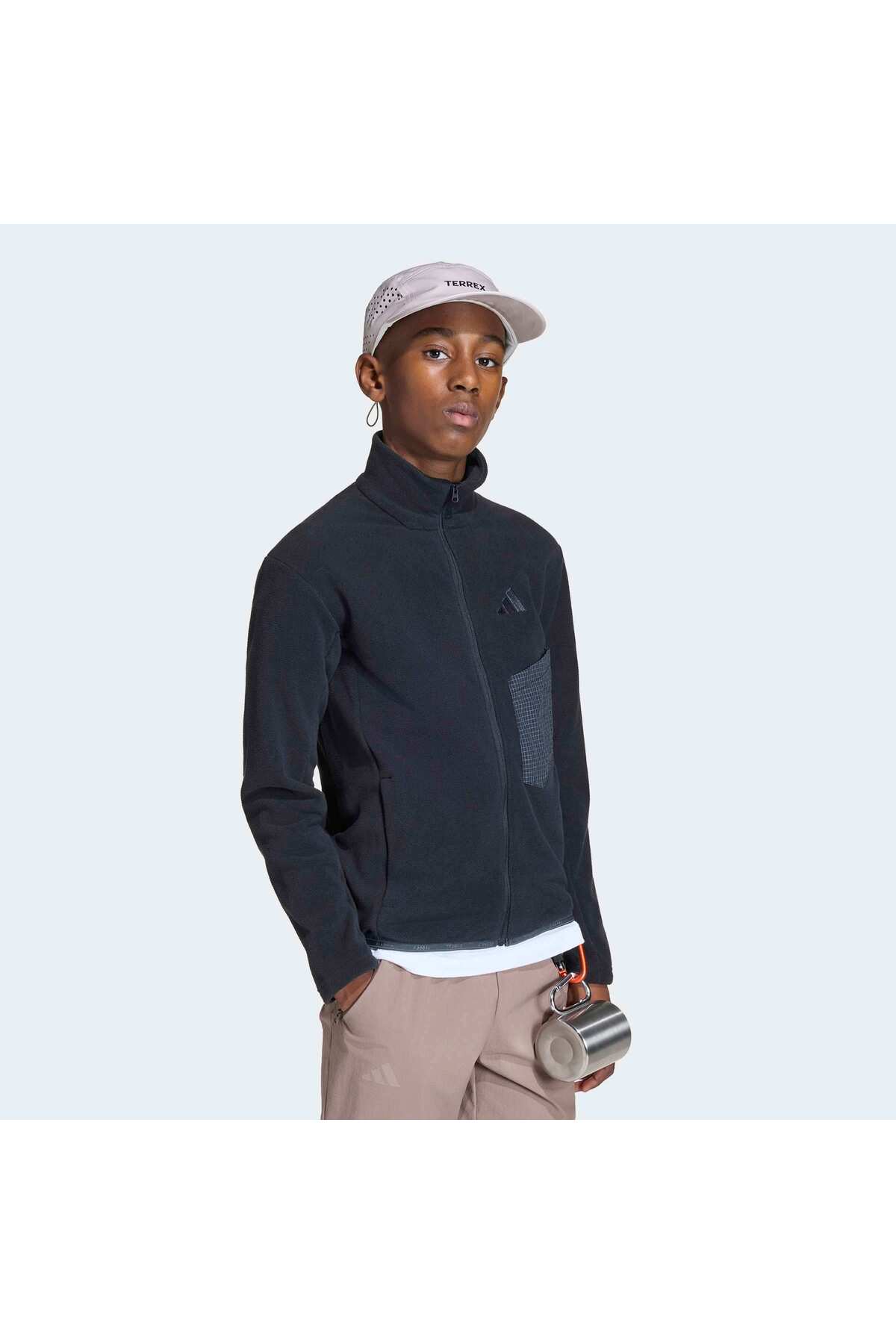 soy adidas K Mt Fz Fleece Unisex Çocuk Spor Softshell & Polar JY2439