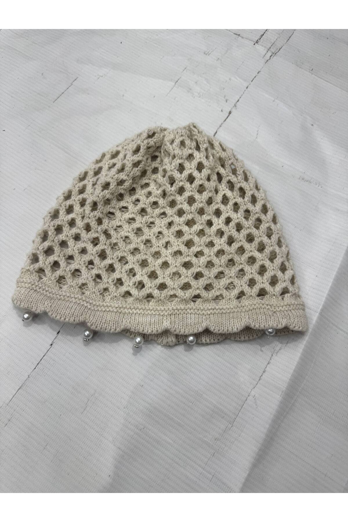 ALDAIYR File Örgü Bandana, Şık Bohem Yazlık Bere görsel 2