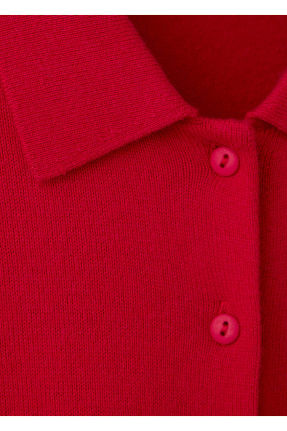 Mango Teen Polo yaka ince triko hırka görsel 6