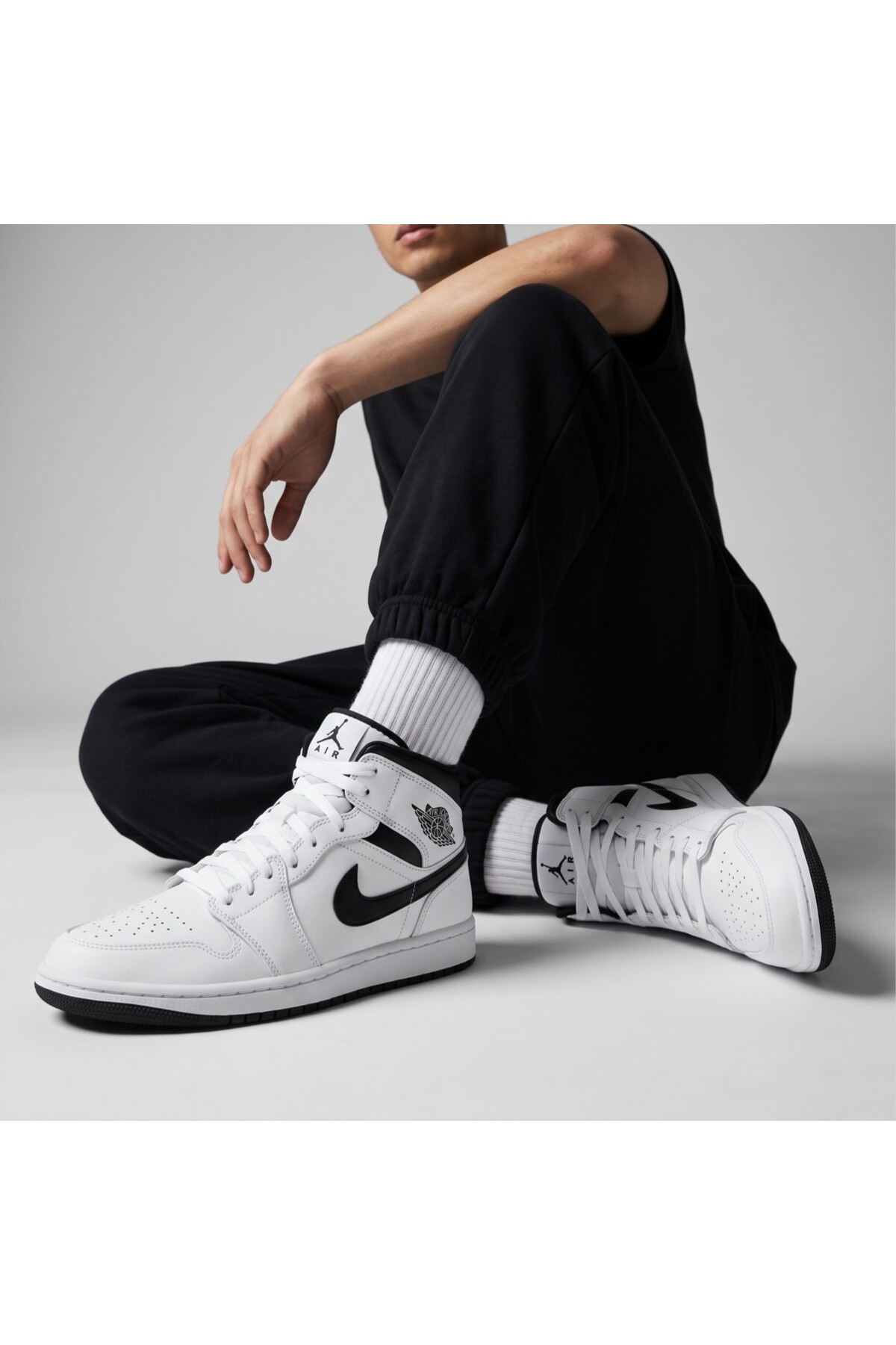 Nike Air Jordan 1 Mid Günlük Sneaker Sportie ( Dar Kalıptır
