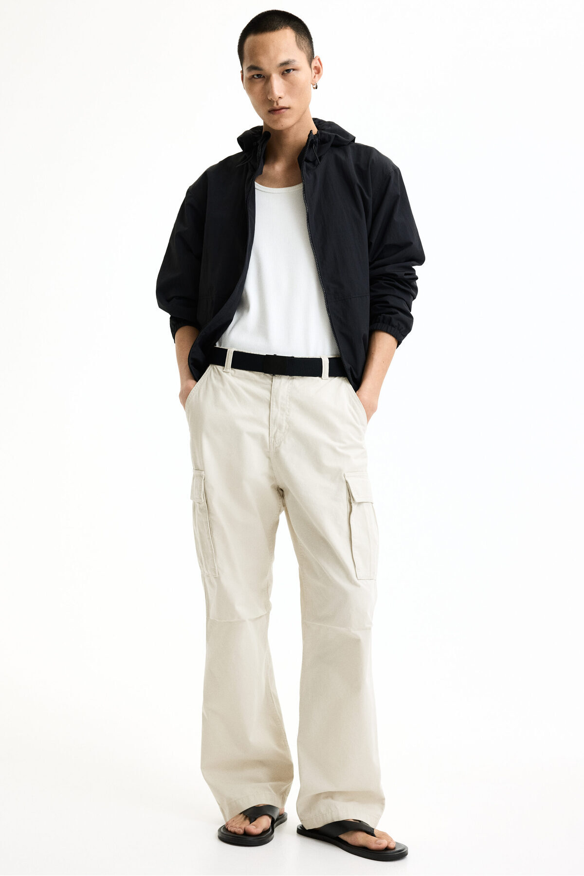 شلوار کارگو مدل Relaxed Fit اچ اند ام شلوار H&M