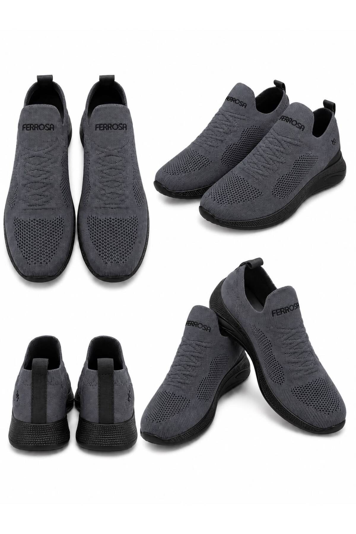 Ferrosa 041 Ortapedik Triko Beyaz Rahat Unisex Spor Ayakkabı — رنگارنگ — تصویر 3 از 7