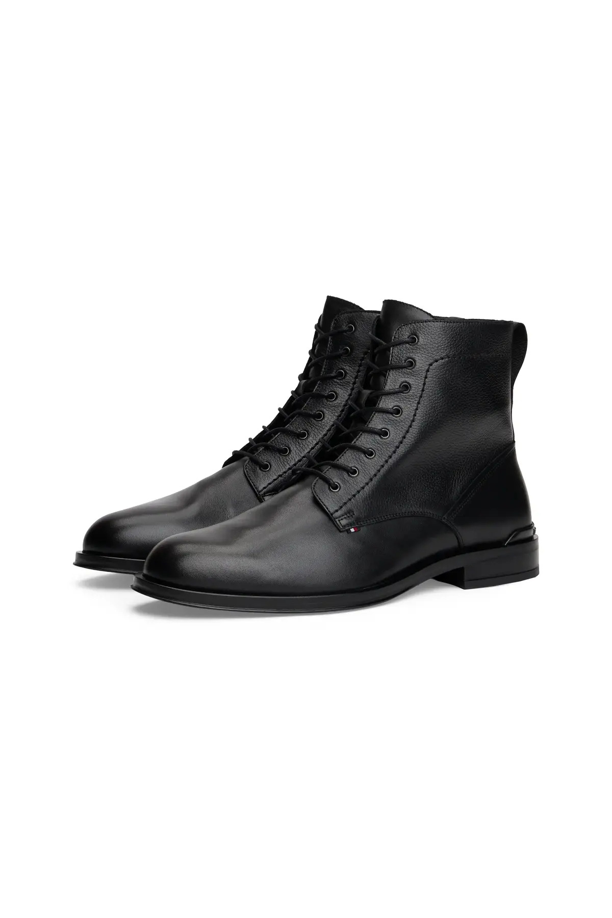 Tommy Hilfiger Corporate Hilfiger Lth Zip Boot Siyah Erkek Bot görsel 2