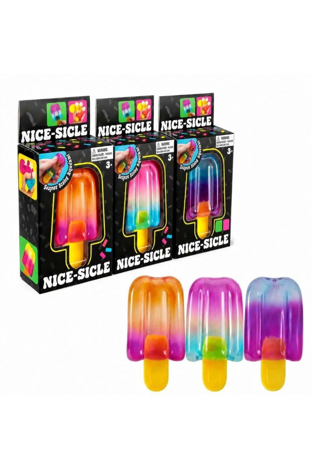 Generic Mini Ice Cream Squeeze Squishy, Summer Sensory Stress Relief Squeeze Squishy, Realistic Ice Cream Squishy Toy, Party Favors for Anxiety Relief for Everyone