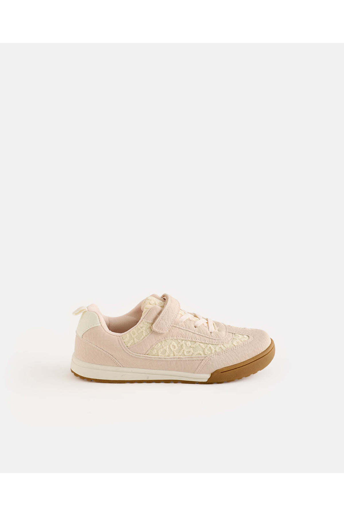 REDTAG Senior Girls Pink Material Block Low Top Sneakers