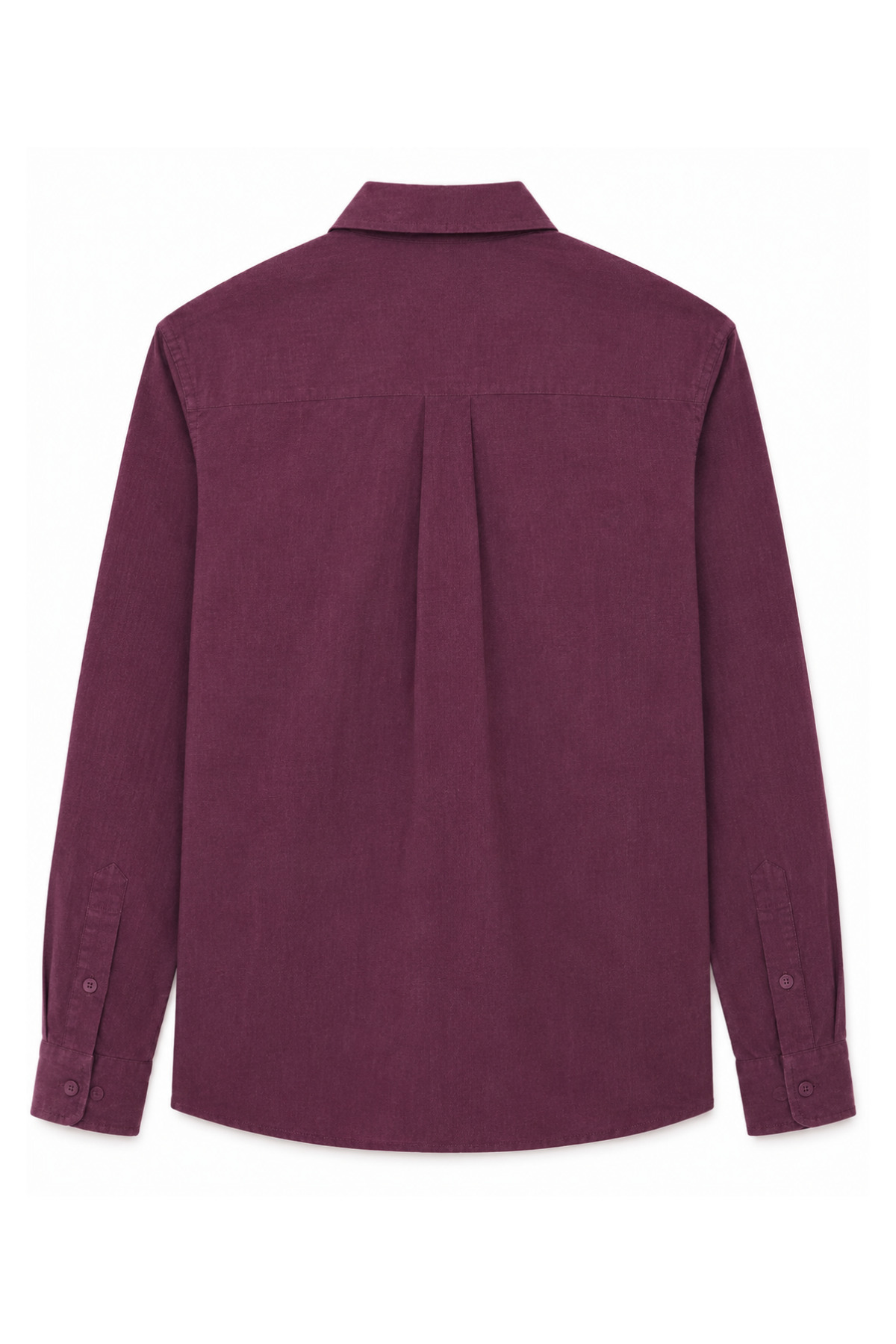 The Champ Clothing Erkek Gömlek Monarch Line Bordo, Uzun Kollu, Düğmeli, Modern Rahat Kesim görsel 6