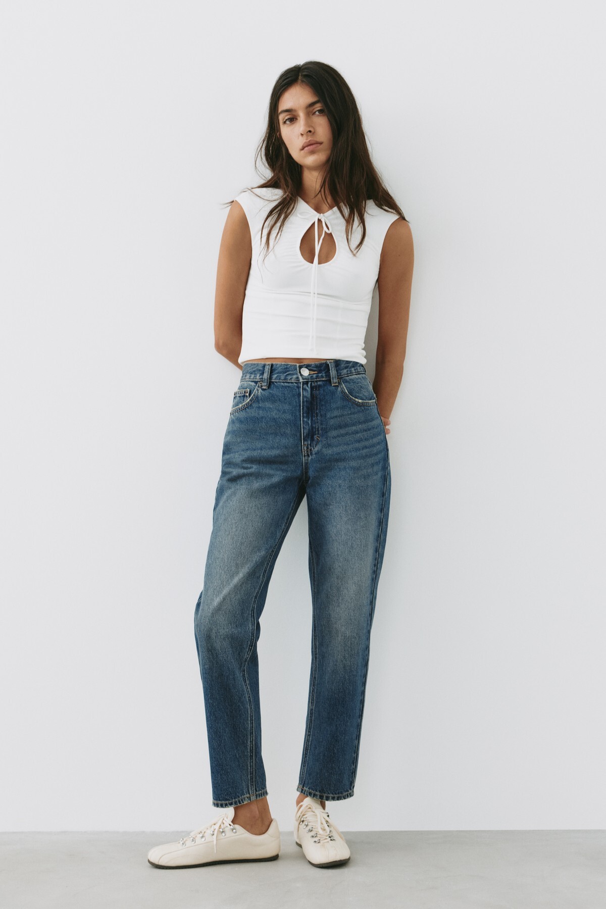 Mom fit yüksek bel jean