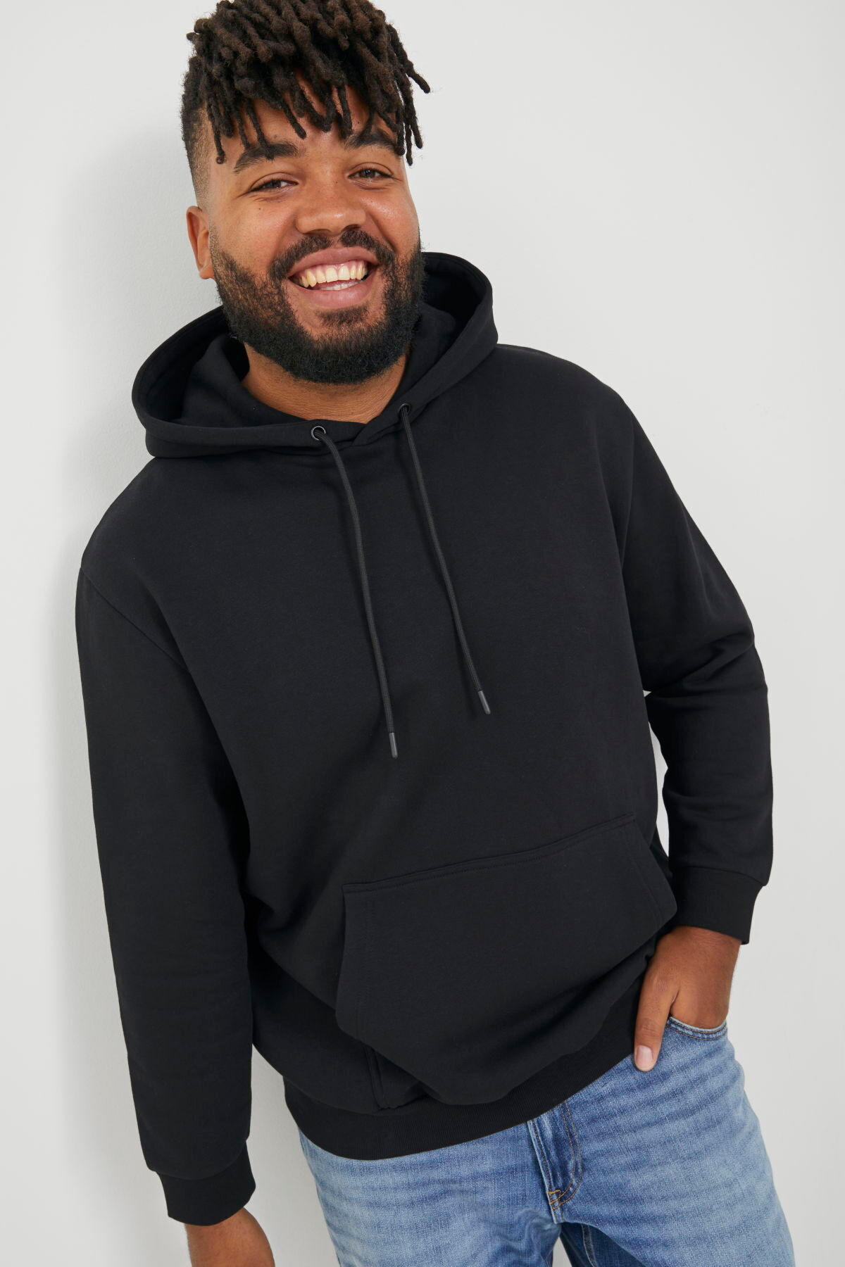 Jack & Jones Büyük Beden Kapüsonlu Sweatshirt - Bradley görsel 4