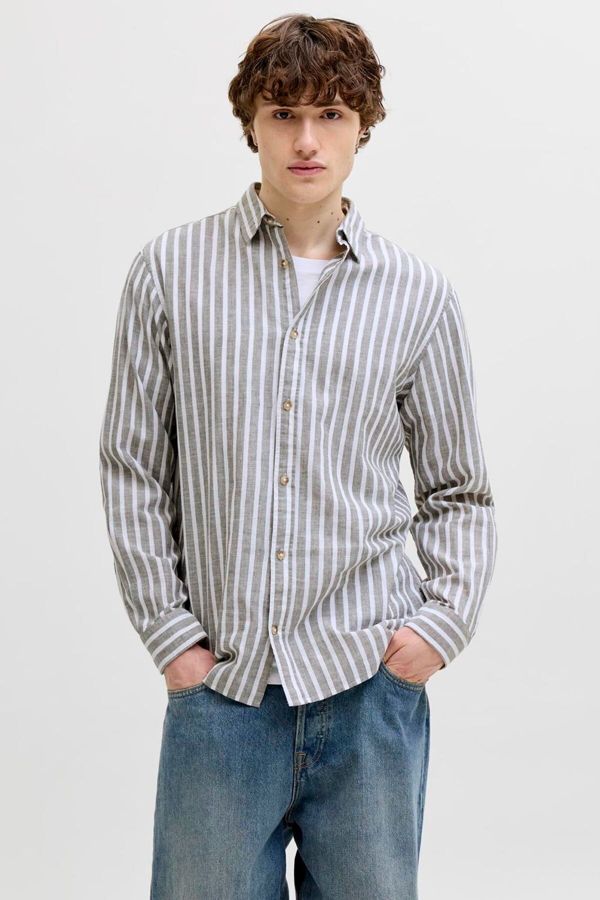 پیراهن آستین بلند مردانه - تابستانی جک اند جونز پیراهن Jack & Jones