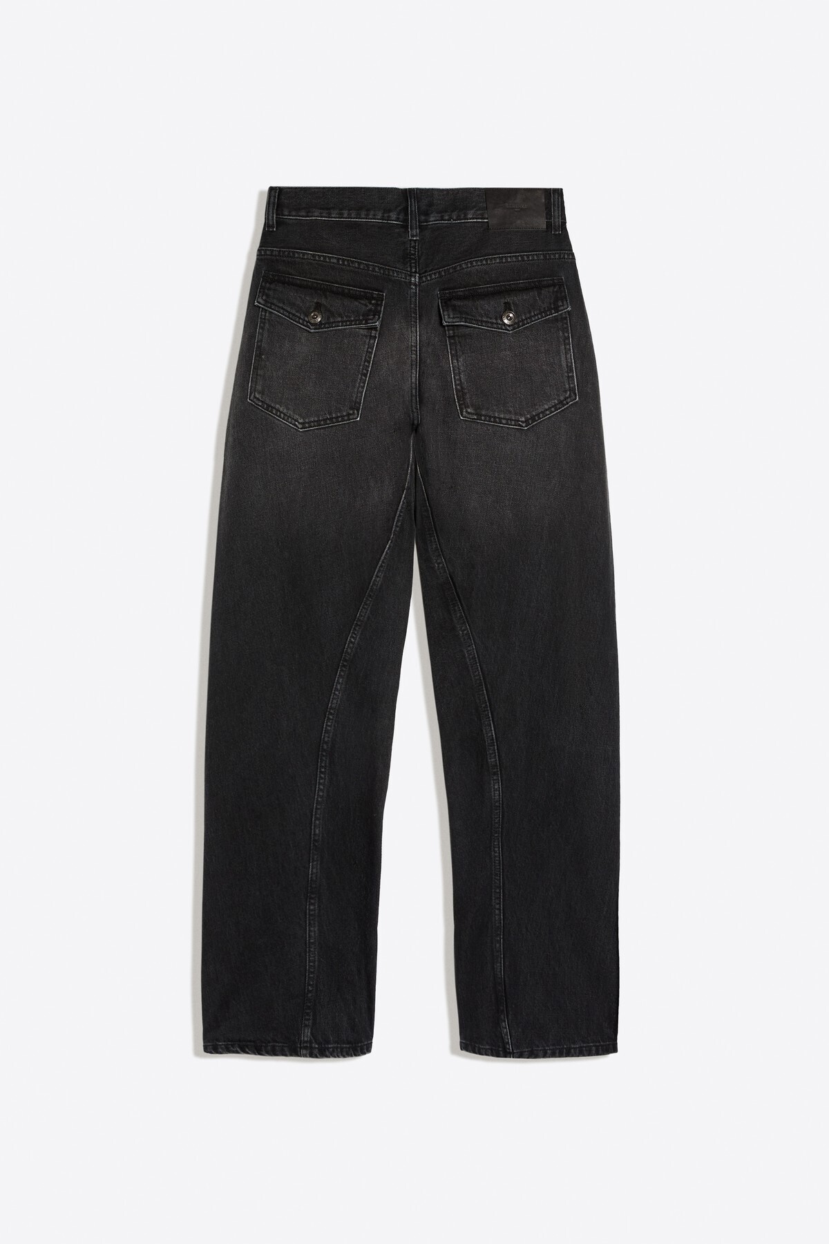 Bershka Düşük bel barrel fit jean görsel 2