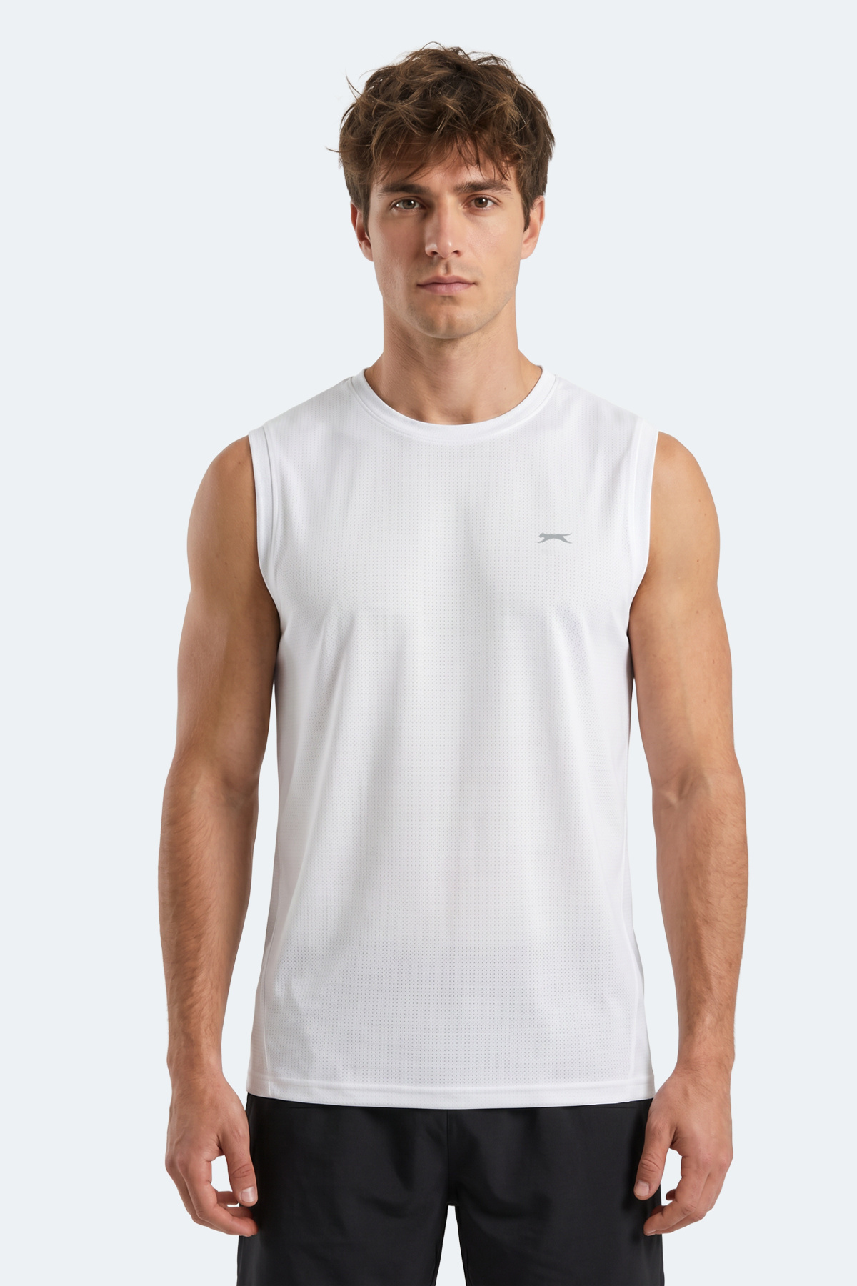Slazenger HEROFIT IN Erkek Kolsuz Beyaz Atlet görsel 7