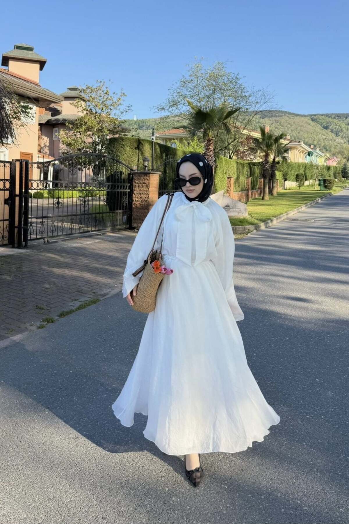 Faya Boutique Faya Girls X White Diamonde Chiffon Dress