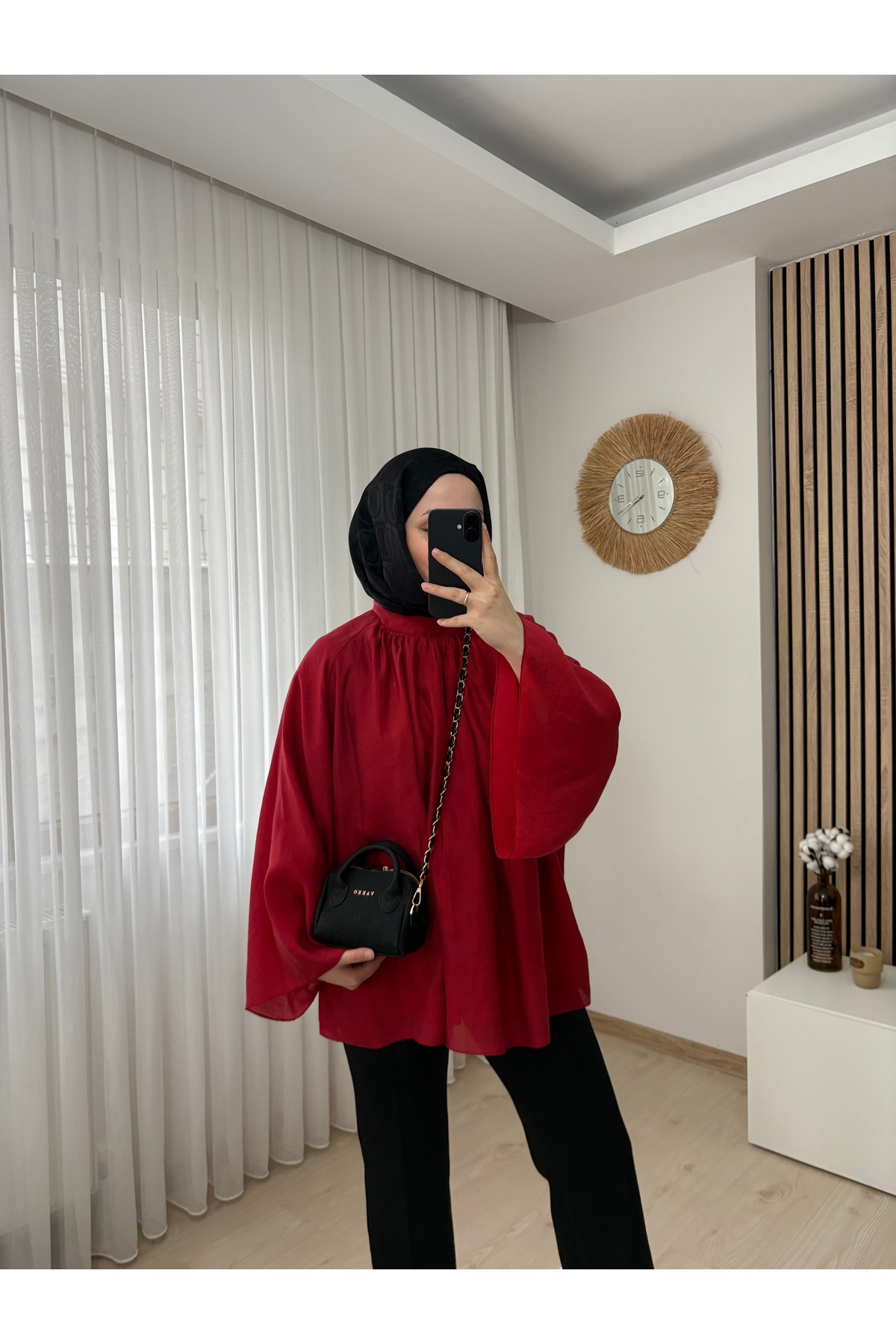 Bd ŞİFON ASTARLI BLUZ görsel 3