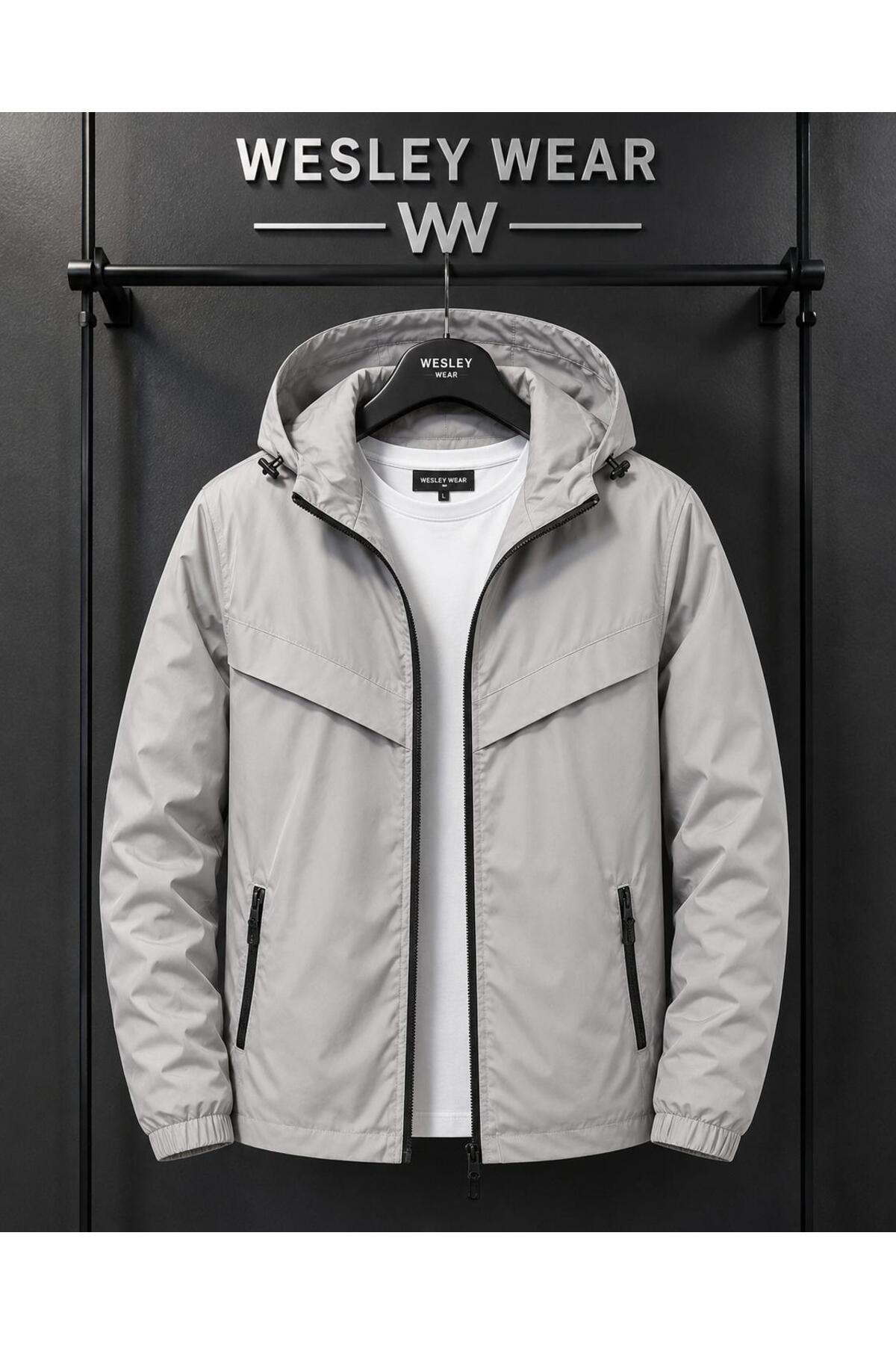 wesley wear YENİ SEZON YÜKSEK KALİTE YAĞMUR VE SU GEÇİRMEZ YAĞMURLUK RÜZGARLIK CEKET