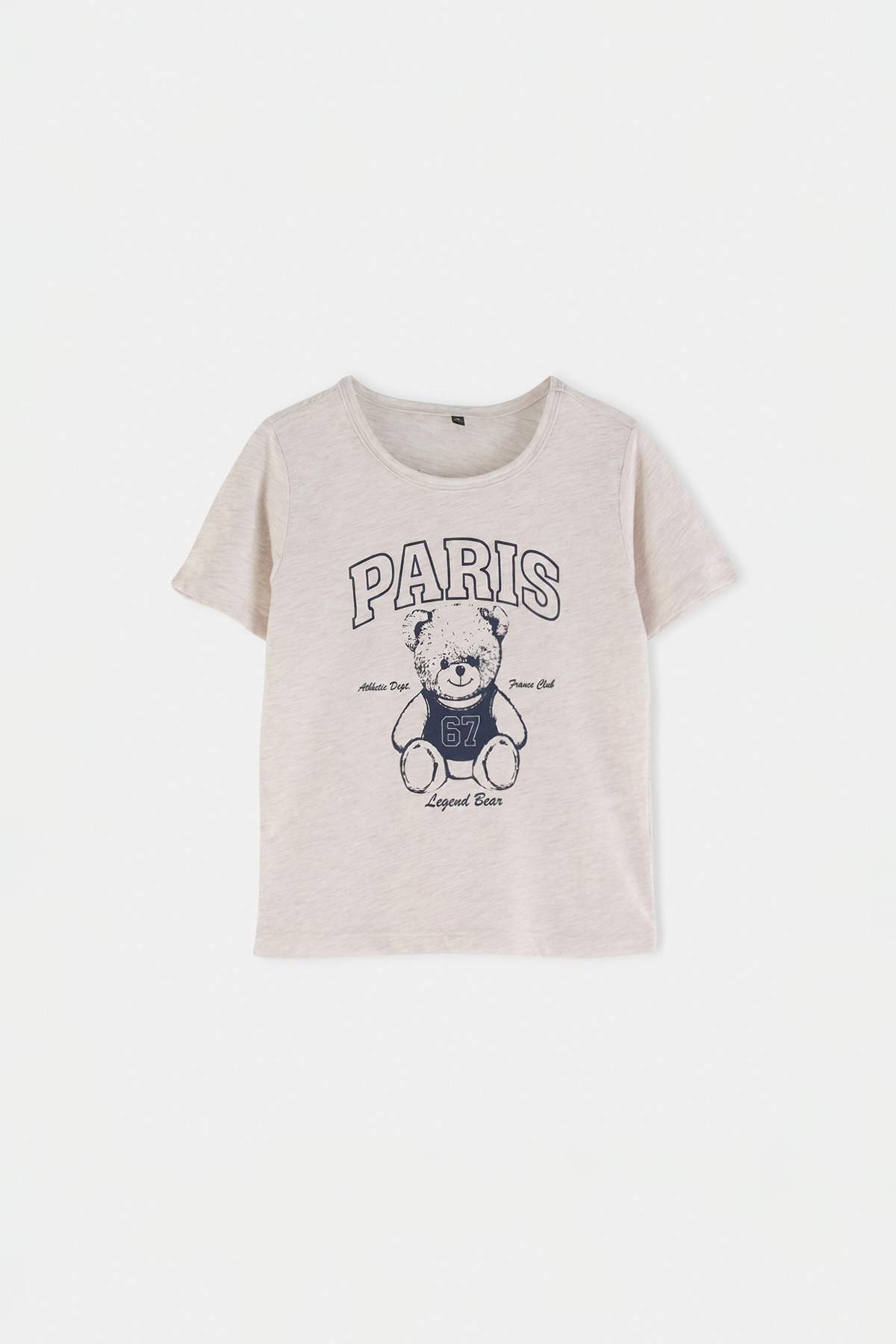 Trendyolmilla Kids Bej Erkek Çocuk Düz Örme T-Shirt TKDSS26TS00092