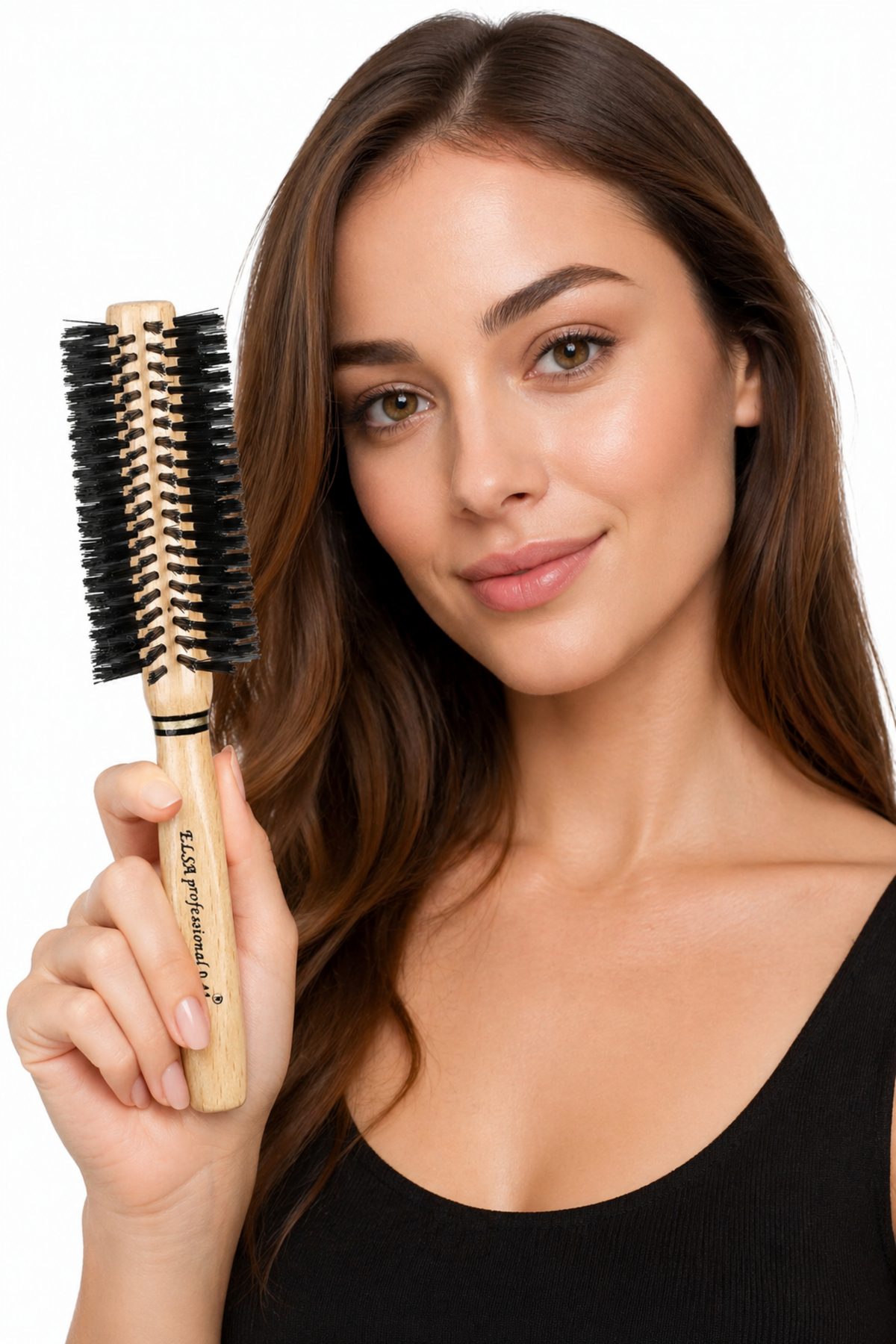 Elsa Professional 0.41 Natural Soft Hair Brush — قهوه‌ای — تصویر 4 از 4