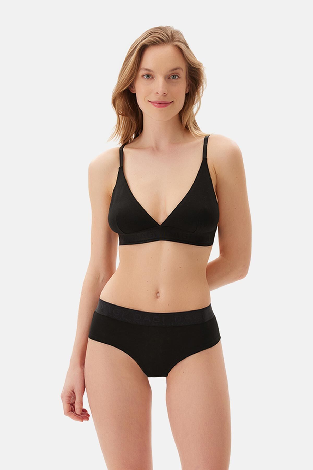 Dagi Siyah Basic Modal Soft Sütyen görsel 5