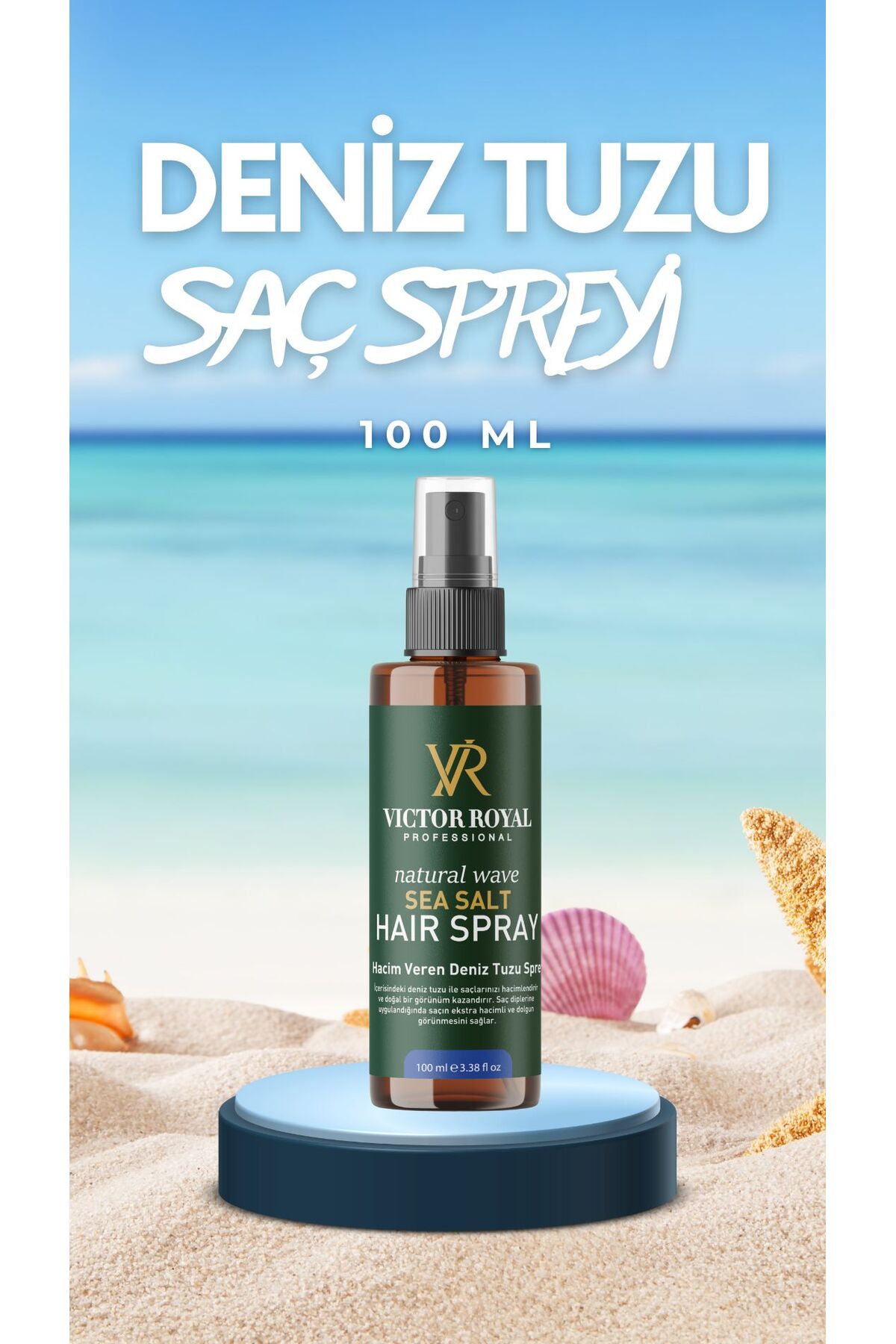 Victor Royal Hacim Ve Dolgunluk Veren Deniz Tuzu Saç Spreyi 100 ml — hacimsprey100