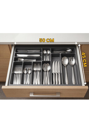 almital mobilya aksesuarları furniture accessories 50x45 cm. Antrasit Çekmece...