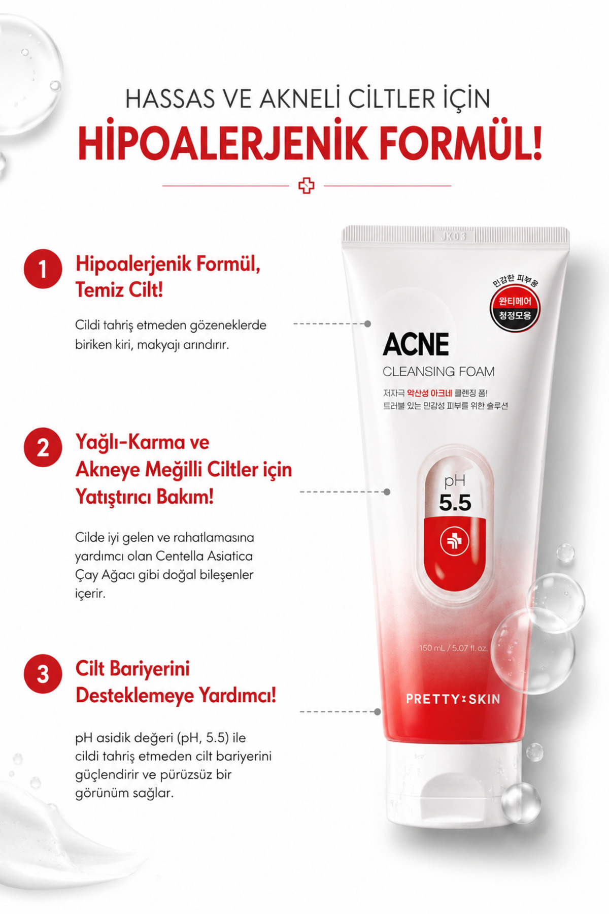 Çay Ağacı Özlü Yüz Temizleme Köpüğü-ciltteki Yağ Ve Kirleri Arındırır, Karşıtı Bakım 150ml — 8809733210432 — تصویر 5 از 5
