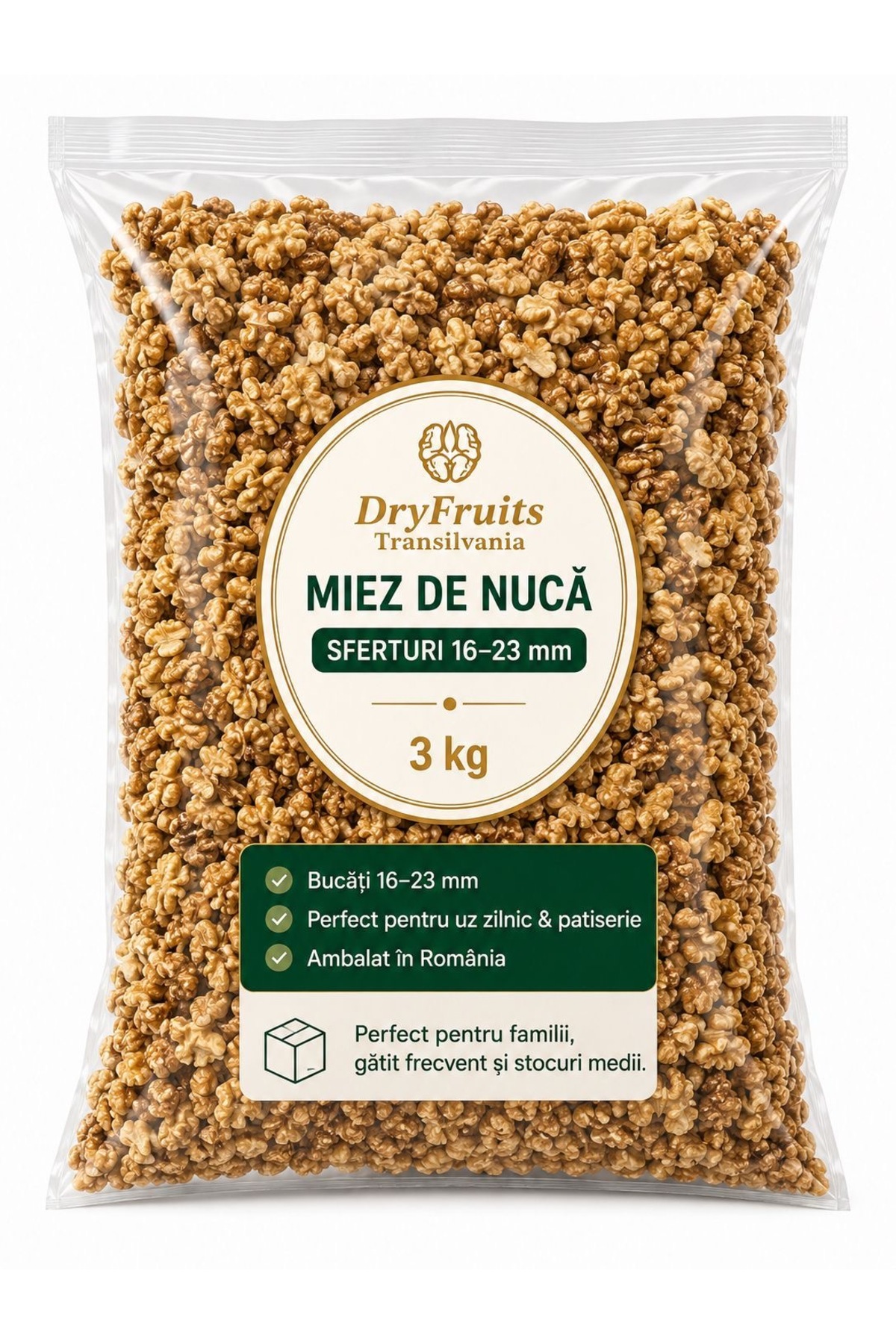 DRY Miez de nuca vid 3 kg