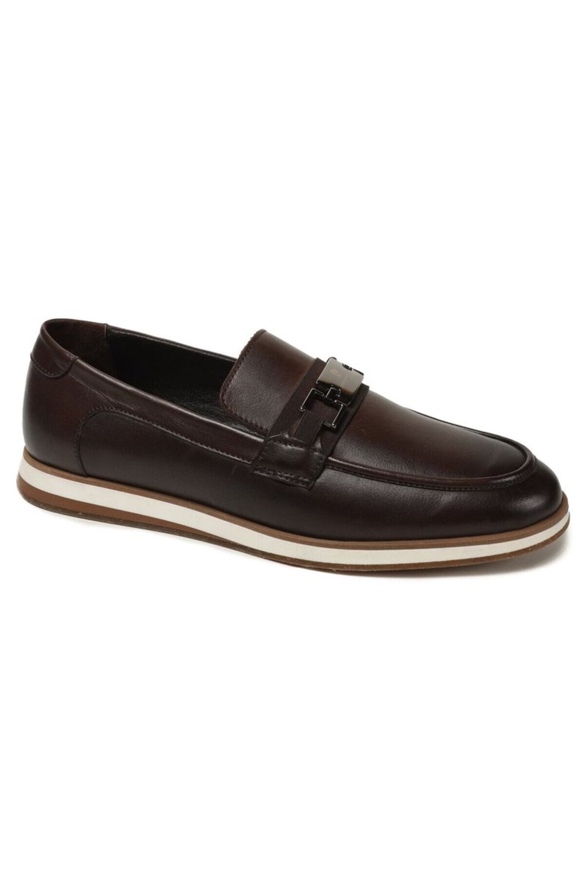 کفش چرم مردانه قهوه‌ای مدل Loafer کد ۶۳۶۰۱ پیر کاردین کفش لوفر Pierre Cardin