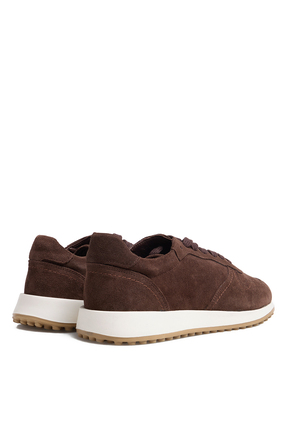 Penford Kahve Erkek Deri Sneaker TESSA-SOLENYA-SUET