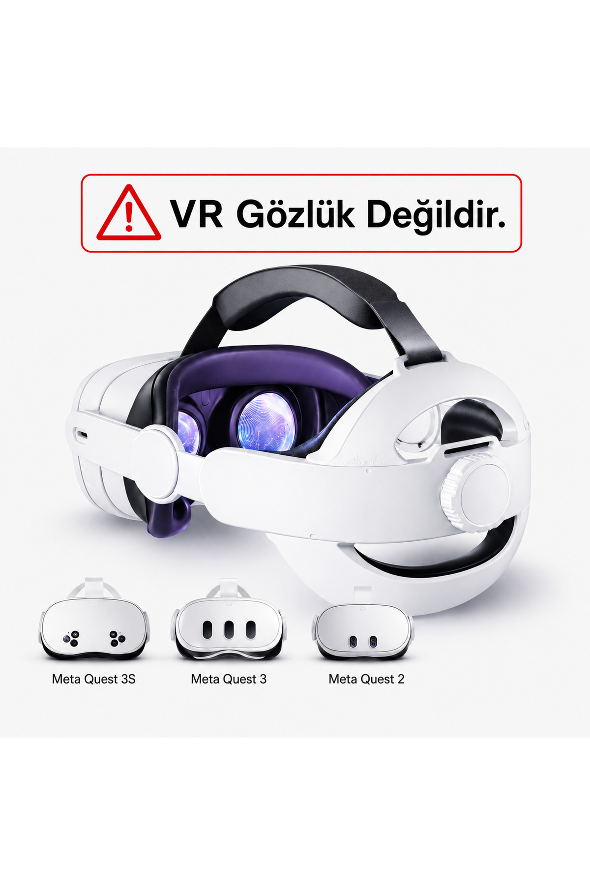 VEXORA GLOBAL Meta Quest 2/3/3S Uyumlu Başlık Kayışı (Elite Strap