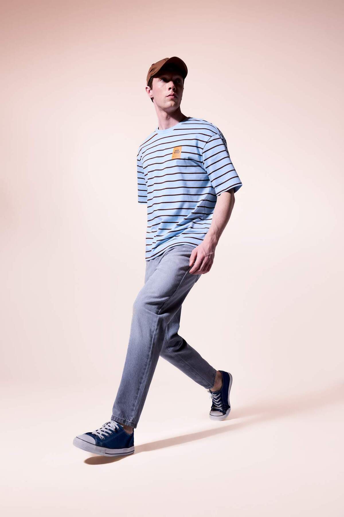 DeFacto Slim Tapered Fit Normal Bel Daralan Paça Jean Pantolon H6595AX26SM — خاکستری