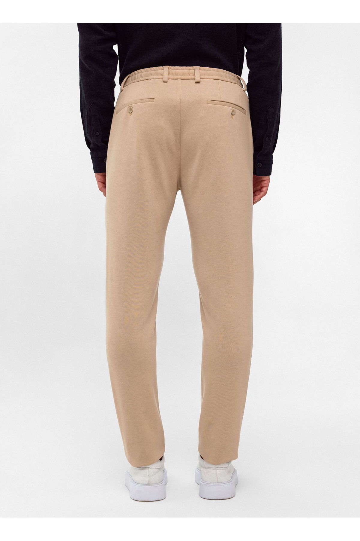 Bej Slim Fit Jogger Pantolon — رنگارنگ B34T31001-114 — تصویر 5 از 6