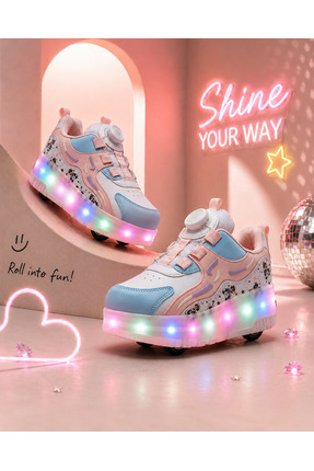 ROCKY PATENLİ IŞIKLI SPOR AYAKKABISI & TEKERLEKLİ SNEAKERS