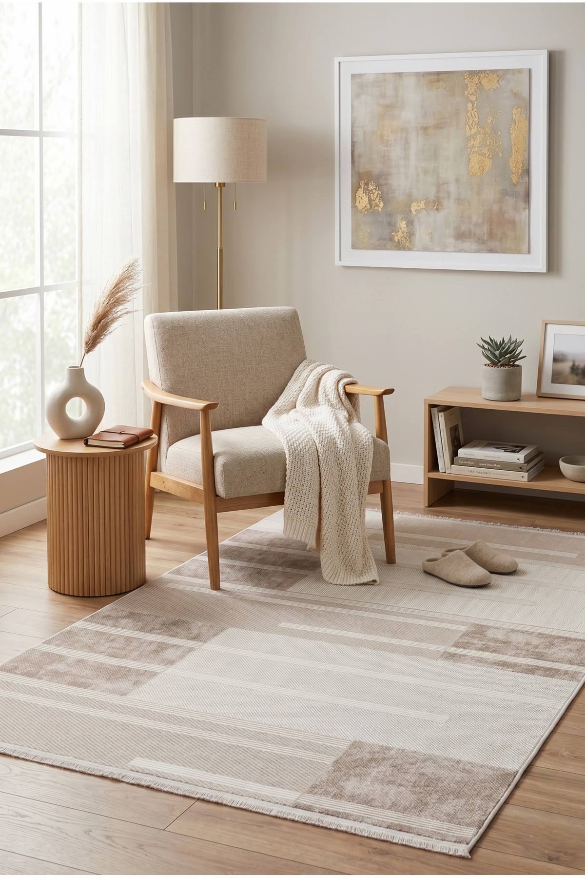 Biennial VL Modern Woven Carpet with Fringe,High Quality Living Room,Living Room,Kitchen Carpet