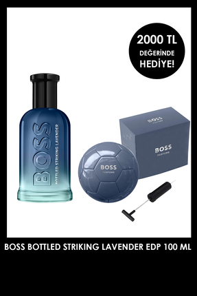 BOSS Bottled Striking Lavender 100 ml Erkek Parfüm + Futbol Topu Set