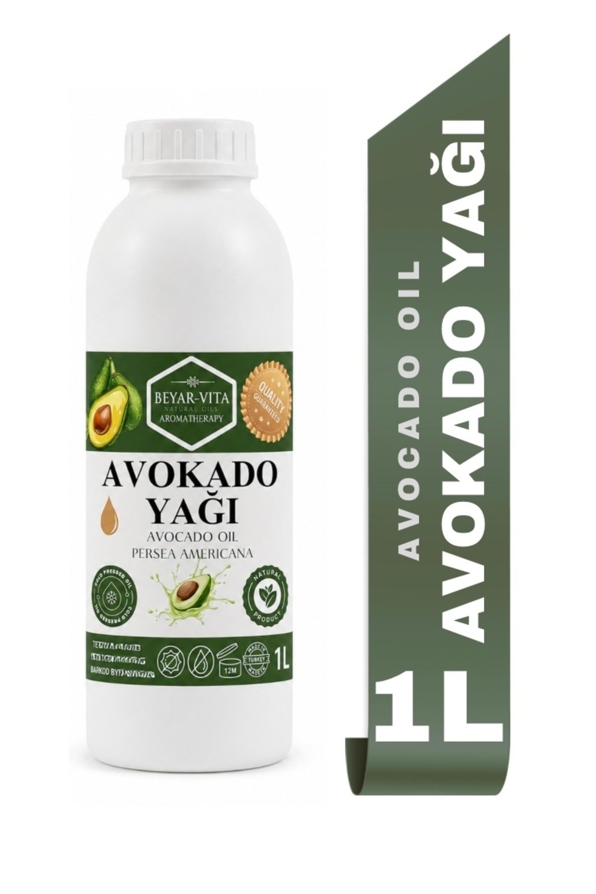 Avokado Yağı 1 Litre - plastik ambalaj (AVOCADO OİL) — BYR16102023AVKD