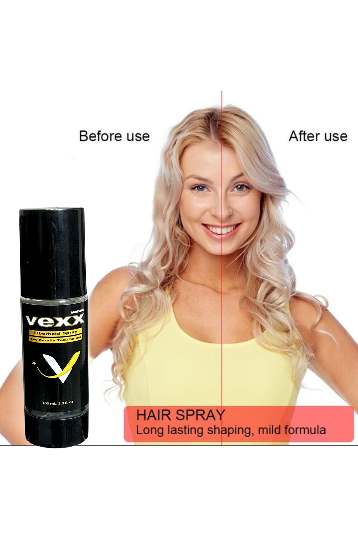 Vexx Sabitleyici Sprey Hair Fiber Saç Fiber Sabitleyici 100 Ml. Sprey — 060634vex — تصویر 3 از 4