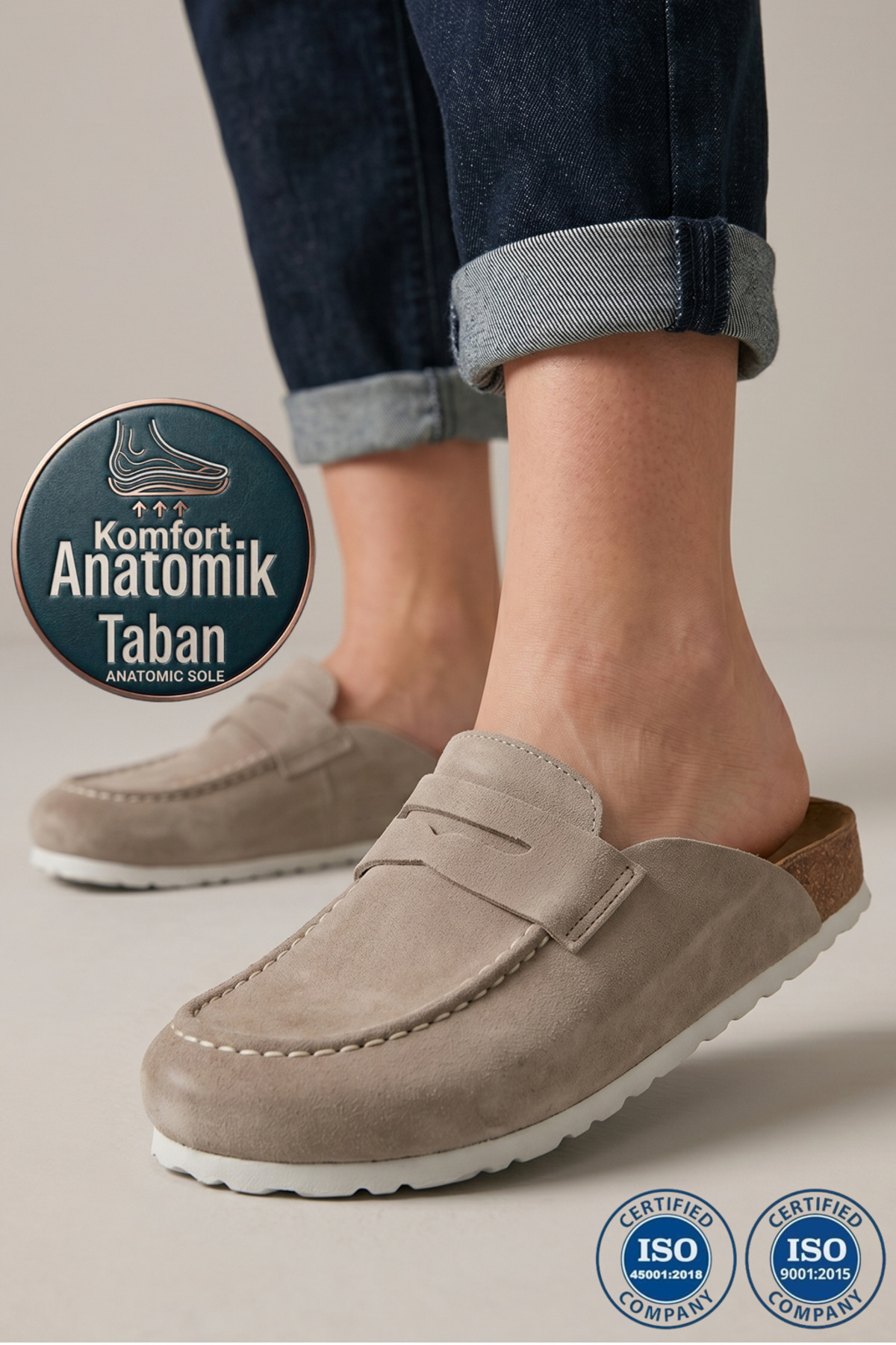 Roy Jones Martin Sabo Unisex Rahat 4 Mevsim Ev - Outdoor Kullanımına Uygun Erkek Kadın Kapalı Terlik - 7006