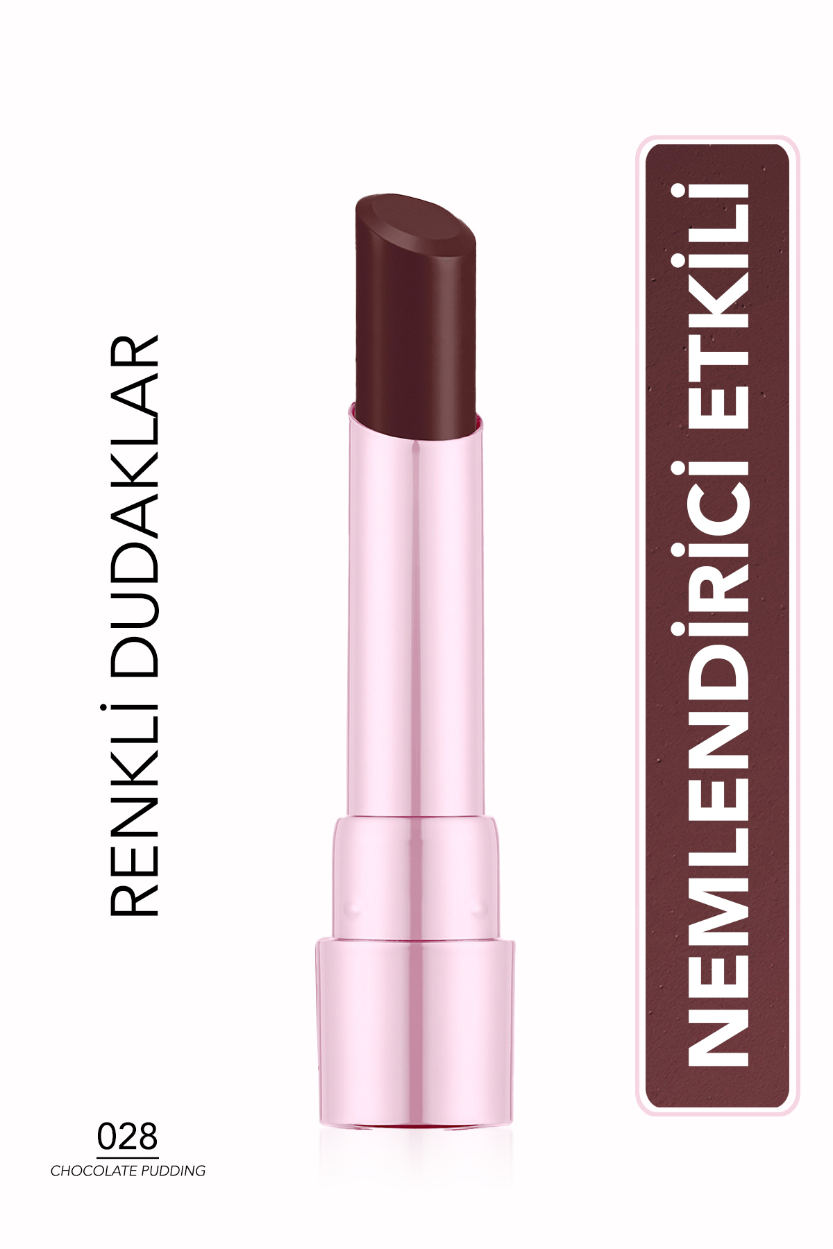 Flormar Sheer Up Sweet Escape Yarı Transparan & Parlak Bitişli Nemlendirici Ruj - 028 Chocolote Pudding - 8682536121392 — قهوه‌ای 10313