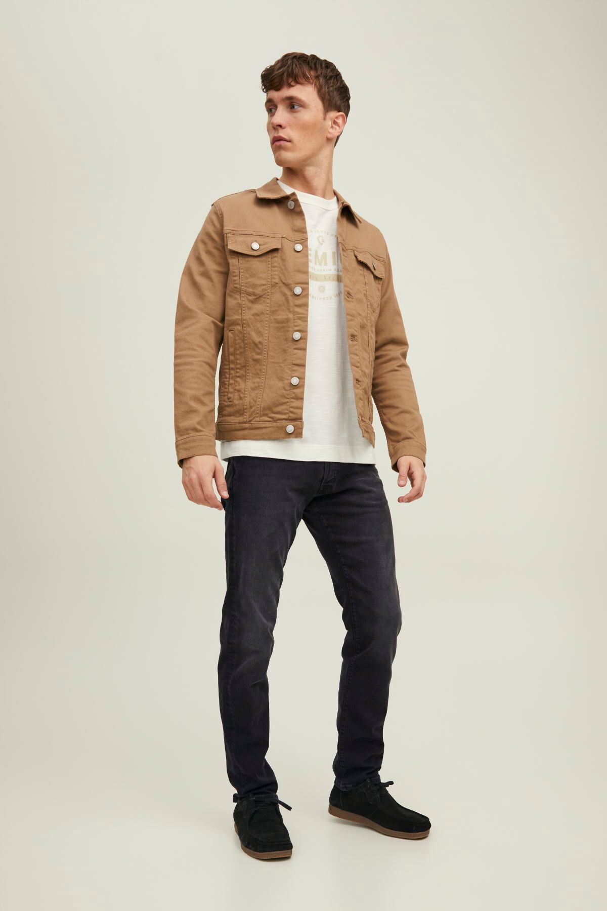 JJIGLENN JJFOX GE 147 NOOS مشکی جک اند جونز شلوار جین Jack & Jones