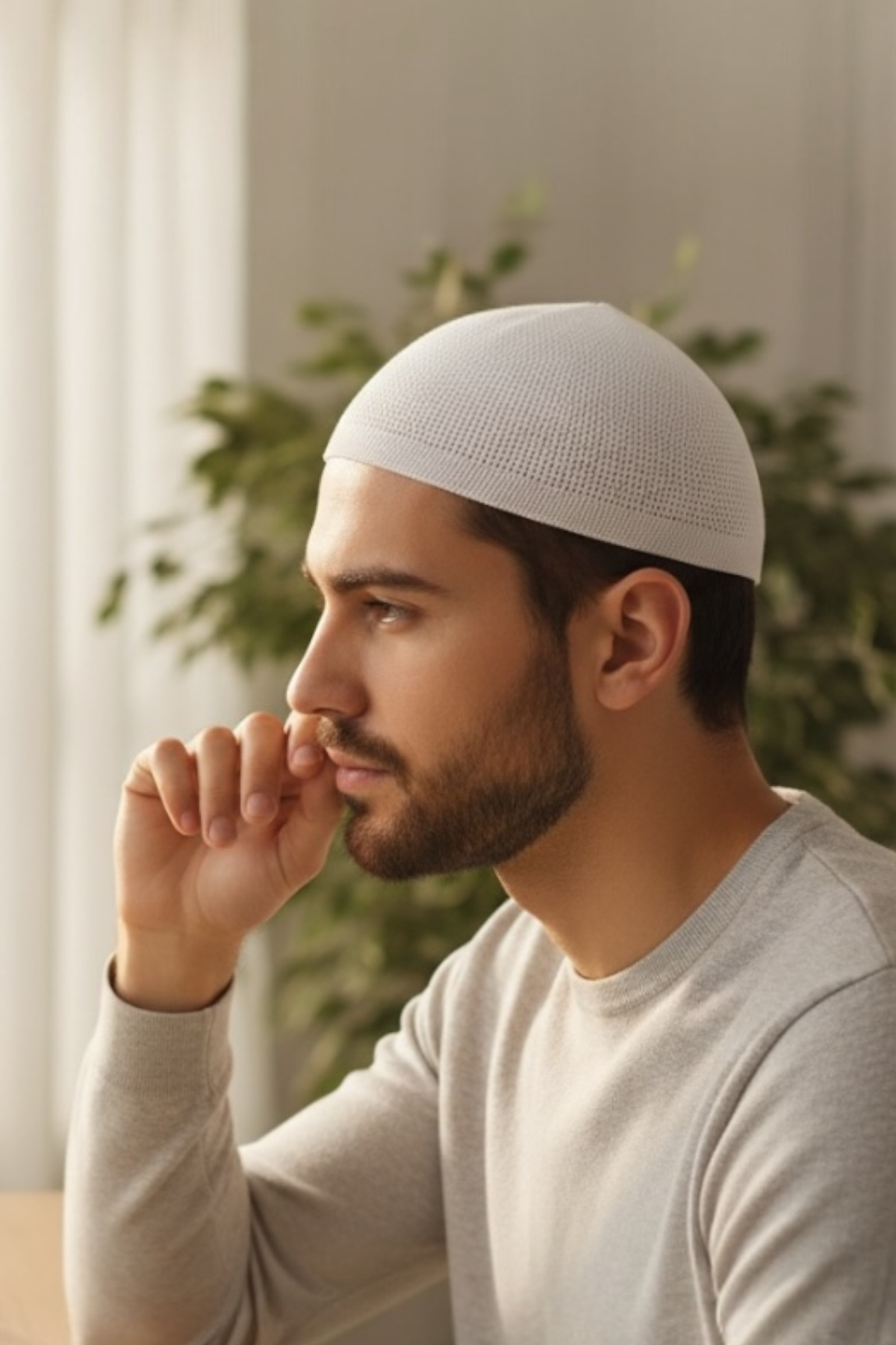 Muensu 20 Adet Karışık Renk Namaz Takkesi, Hac Umre Hediyelik Takke, Hacı Malzemesi, Yazlık Hacı Takkesi görsel 8