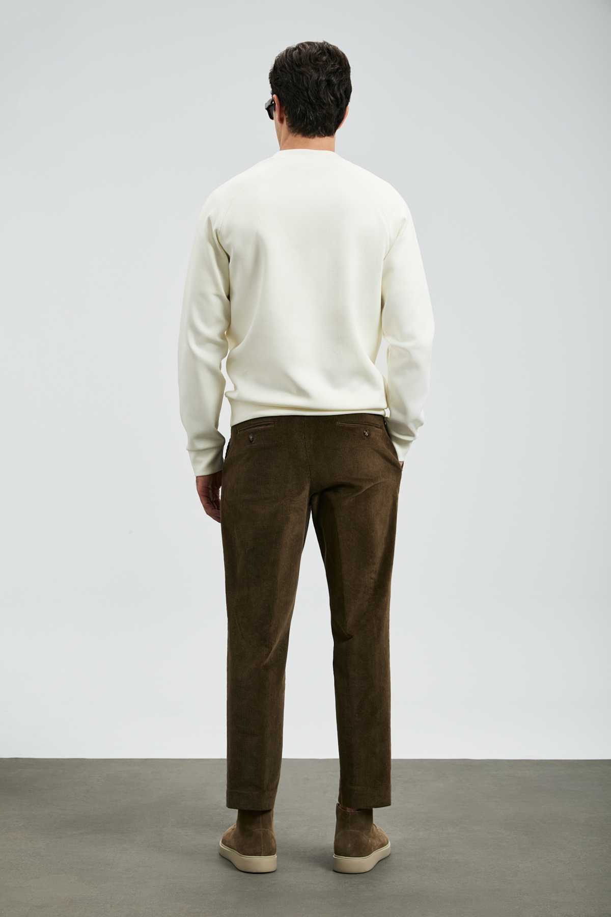 Lufian 112030179 Grant Erkek Sweatshirt BEYAZ görsel 6