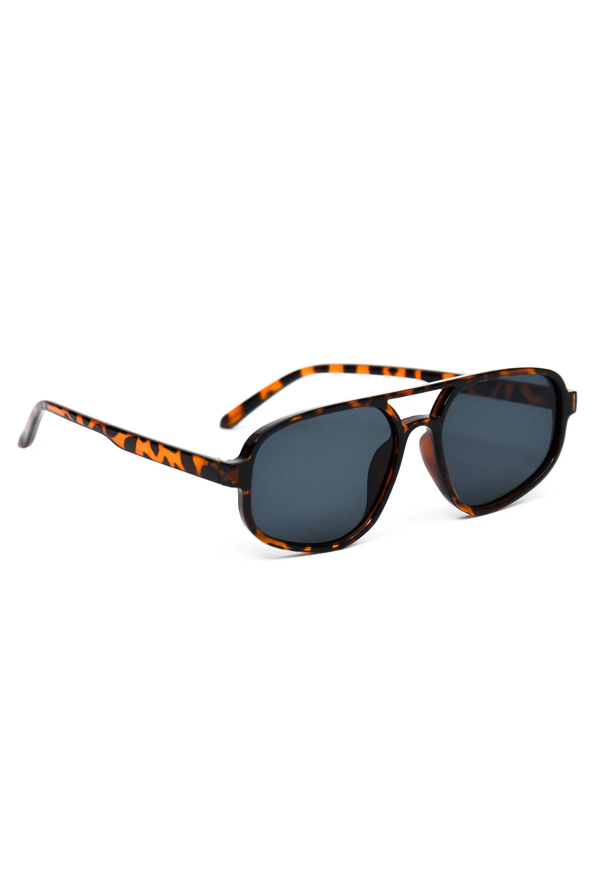Blink Leopard Patterned Black Glass Bone Frame Vintage Retro Unisex Sunglasses - New Production