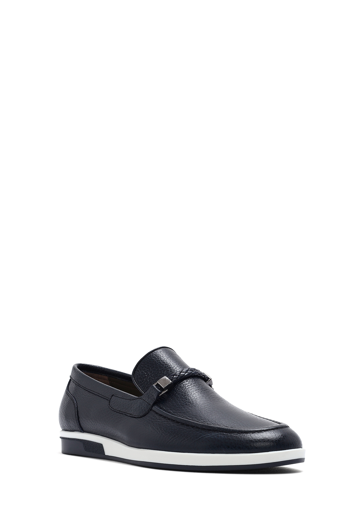 Derimod Erkek Lacivert Deri Casual Loafer 26SFD6006FT görsel 7