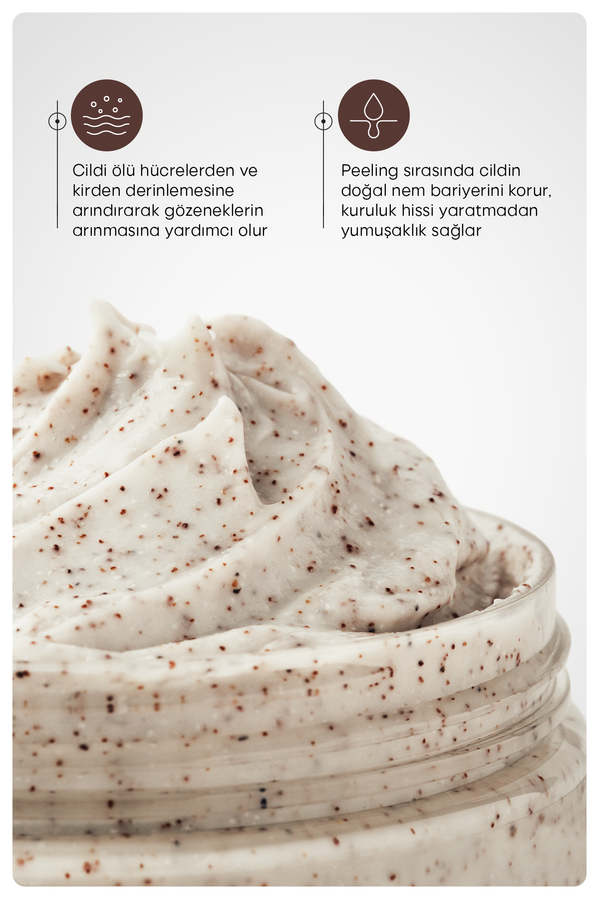 Scrub Cream Kayısı Çekirdeği Tanecikli Işıltı ve Nem Veren Vücut Peeling Kremi 200 gr — 8684790344289 — تصویر 5 از 5