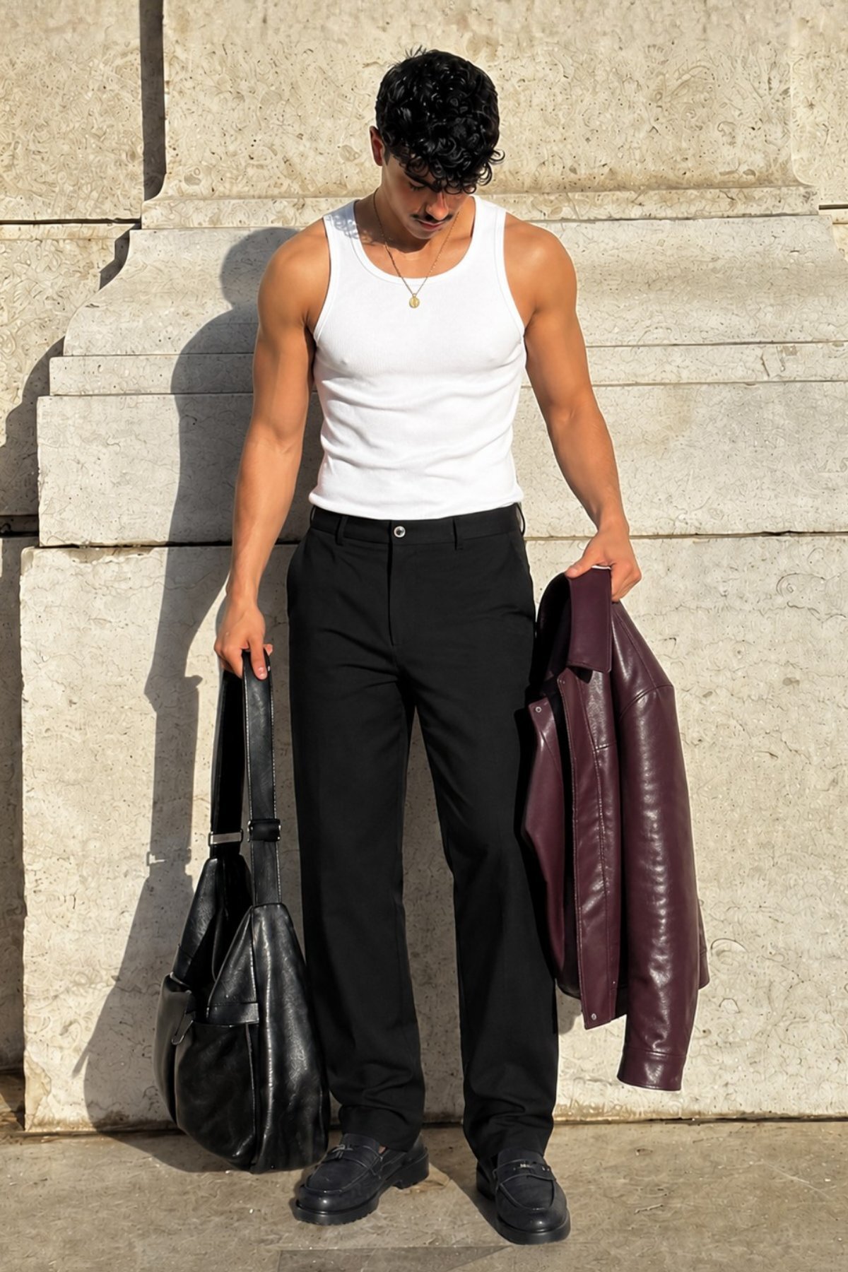 Madmext Siyah Regular Fit Düz Kesim Yan Cepli Erkek Pantolon 6540 — مشکی
