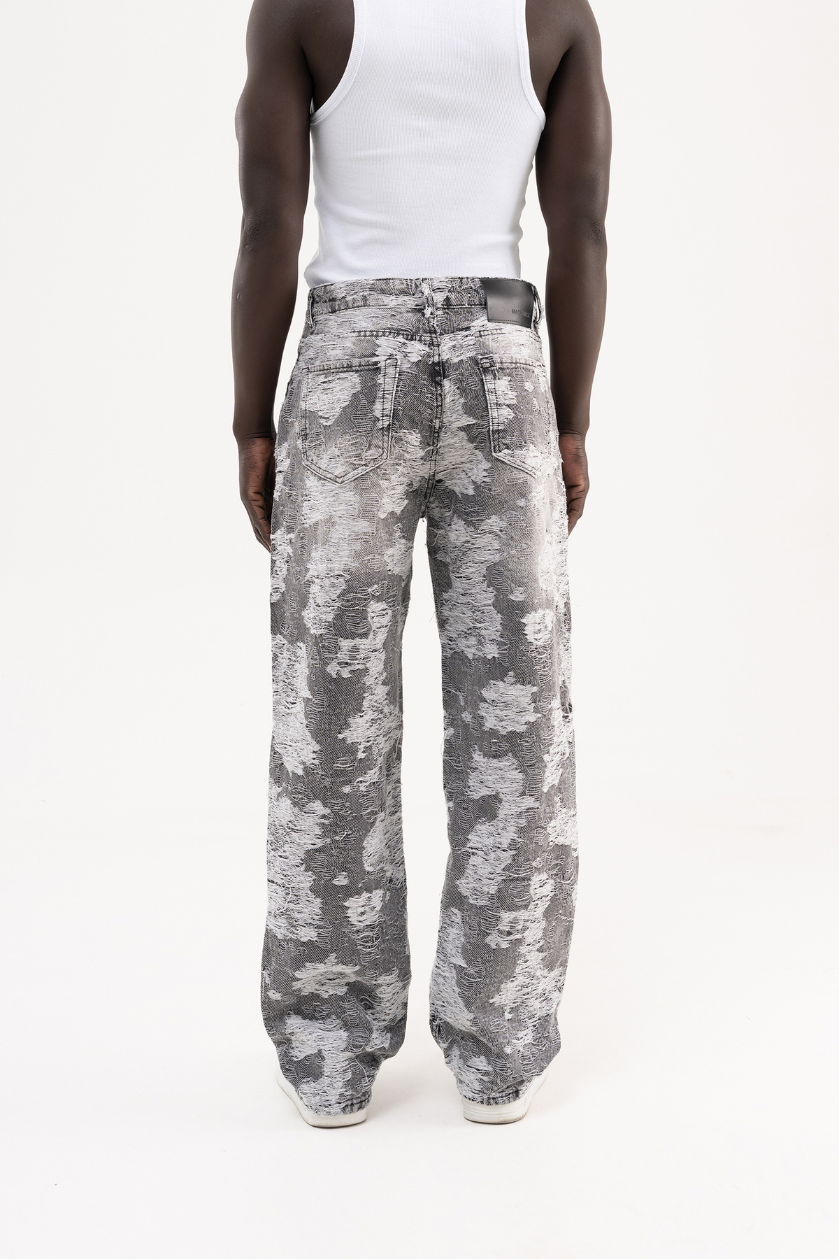Machinist Men S Camouflage Patterned Jacquard Baggy Trousers