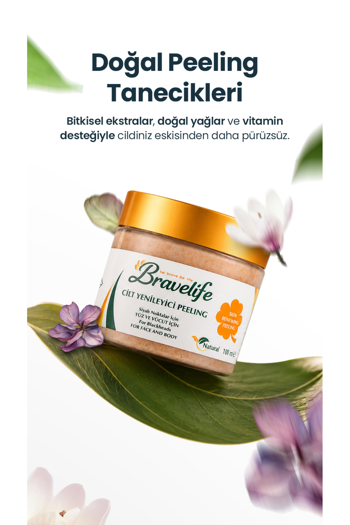Kayısı Çekirdekli Panthenollü Yüz Peelingi 100 ml 2'li Set — 8685198110049-2 — تصویر 3 از 5