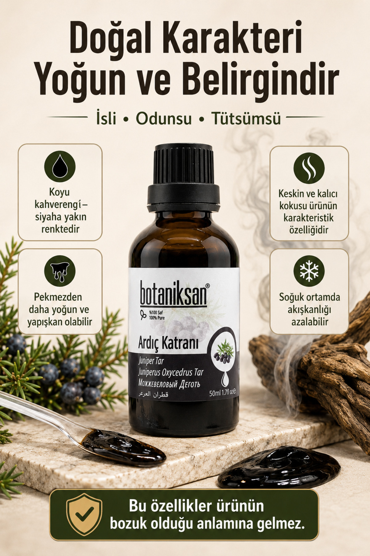 Ardıç Katranı 50 ml %100 Saf Doğal Katkısız Yoğun Kıvamlı — ARDIÇ KATRANI 50ML — تصویر 3 از 8