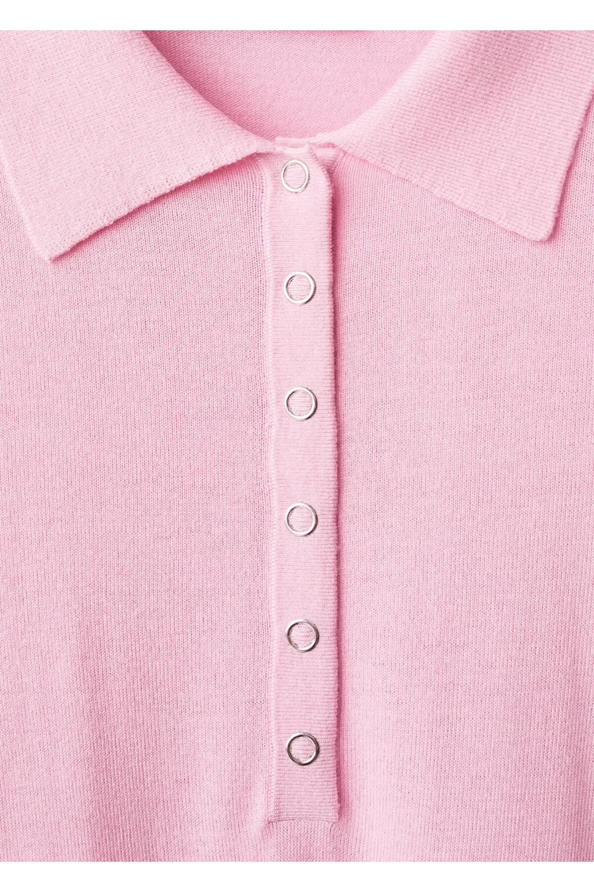 MANGO Woman Polo yaka uzun kollu kazak görsel 7